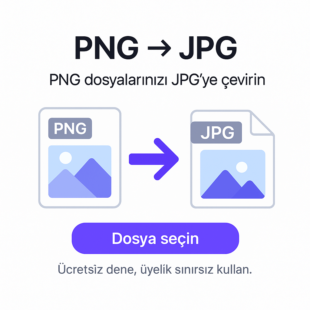 PNG to JPG Dönüştürücü