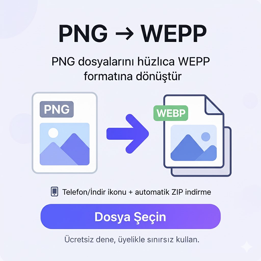 PNG to WEBP Dönüştürücü