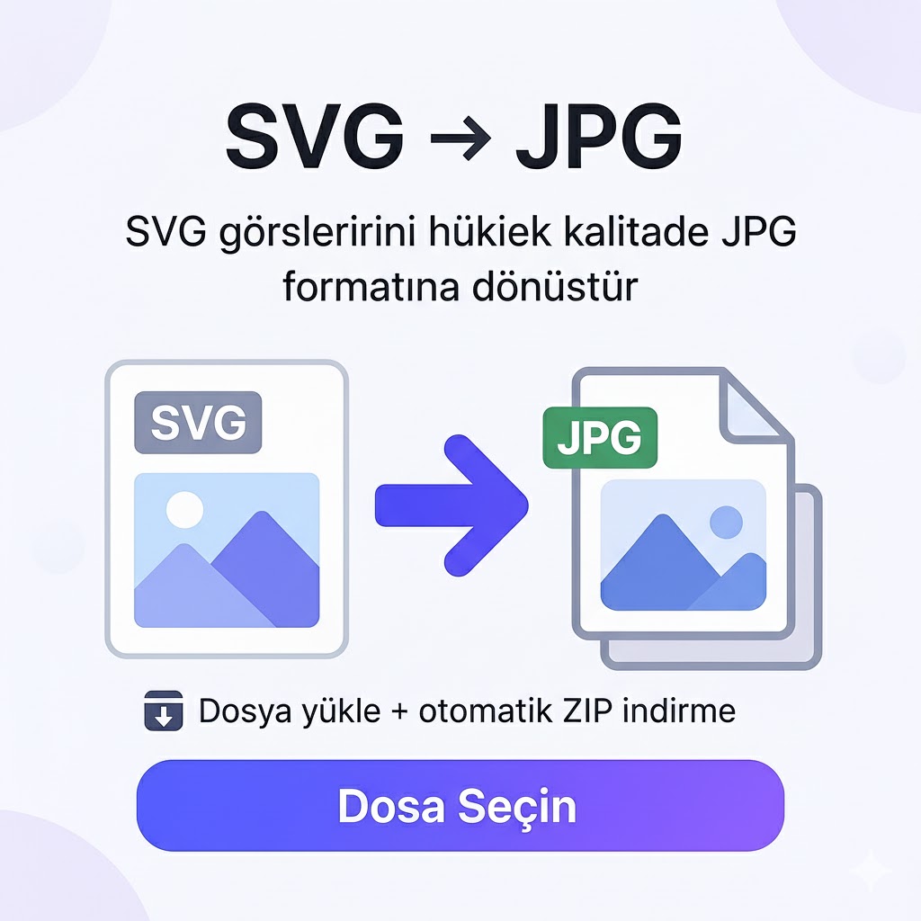 SVG to JPG Dönüştürücü