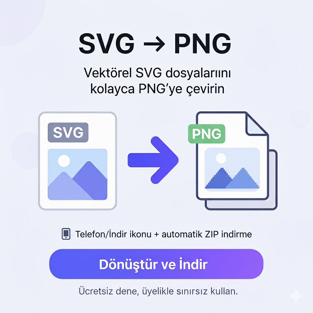 SVG to PNG Dönüştürücü