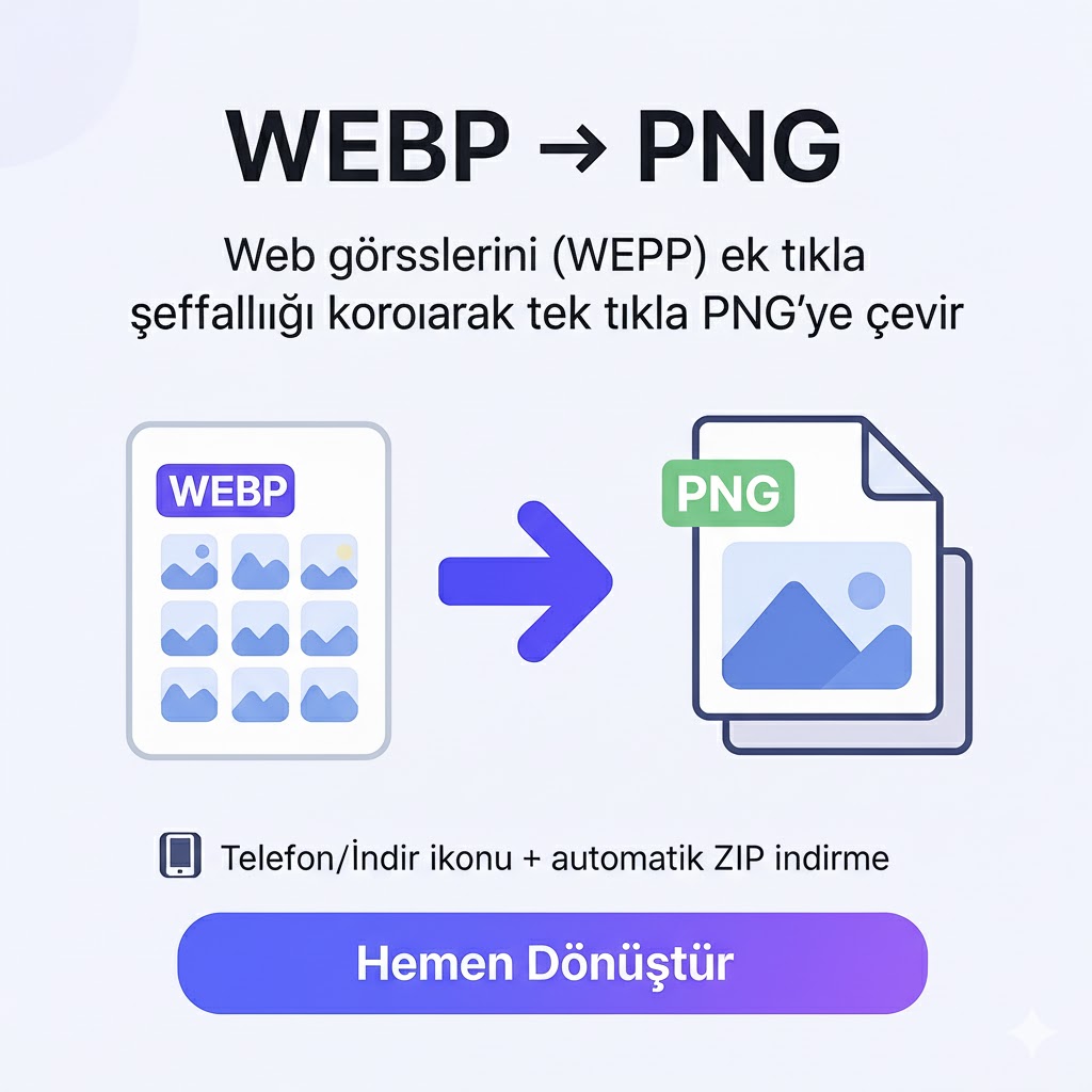 WEBP to PNG Dönüştürücü
